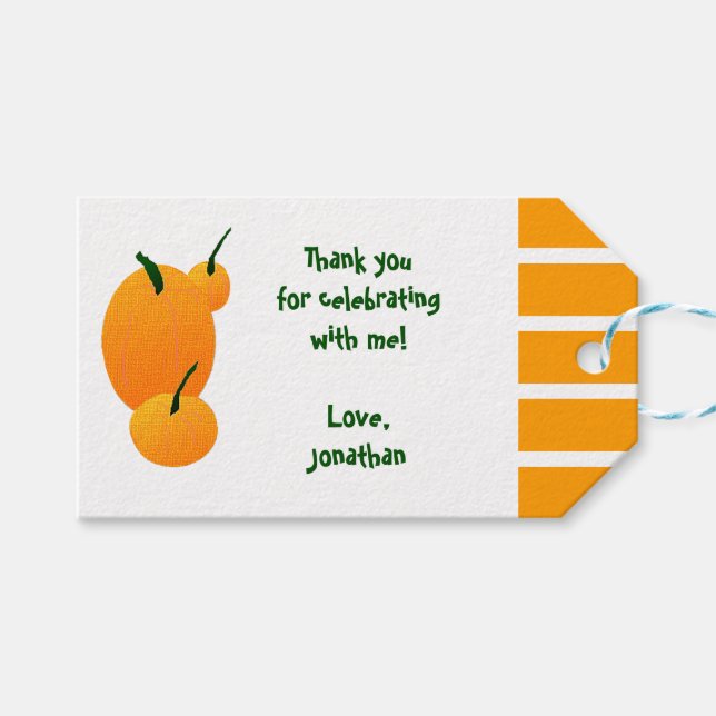 Pumpkin Patch Custom Gift Tags (Front (Horizontal))
