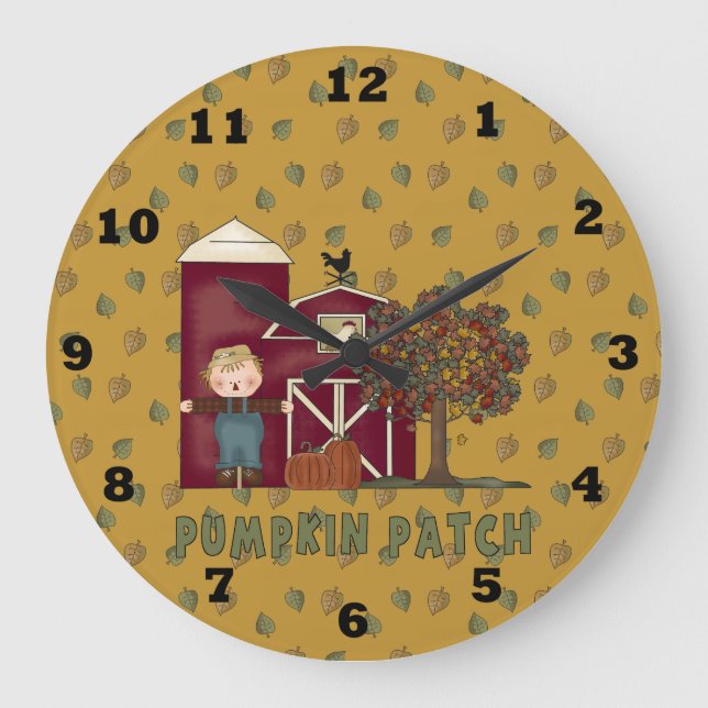 Pumpkin Patch Fall Clock (Front)