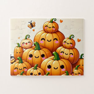 Pumpkin patch friends jigsaw puzzle