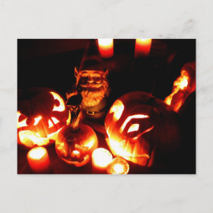 Pumpkin Patch Gnome III Postcard