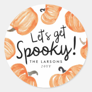 Pumpkin Patch Halloween Classic Round Sticker