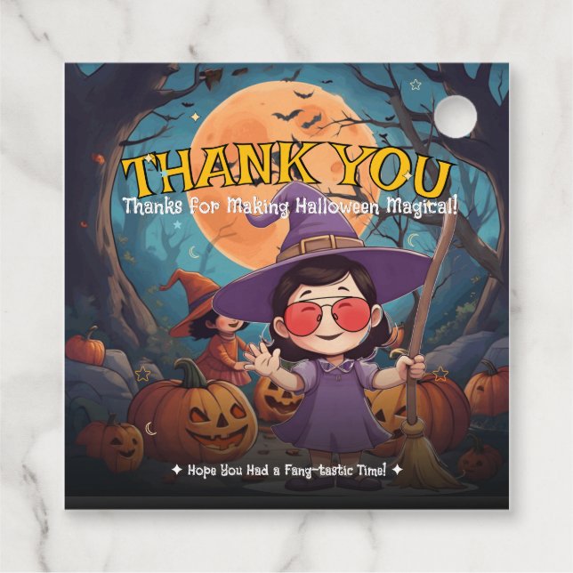 Pumpkin Patch Halloween Favour Tags (Back)