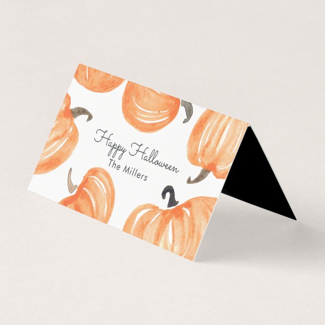 Pumpkin Patch Halloween Goodie Bag Tag (Front)