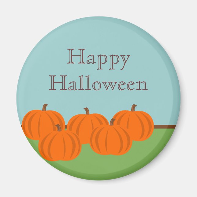 Pumpkin Patch Halloween Magnet (Front)
