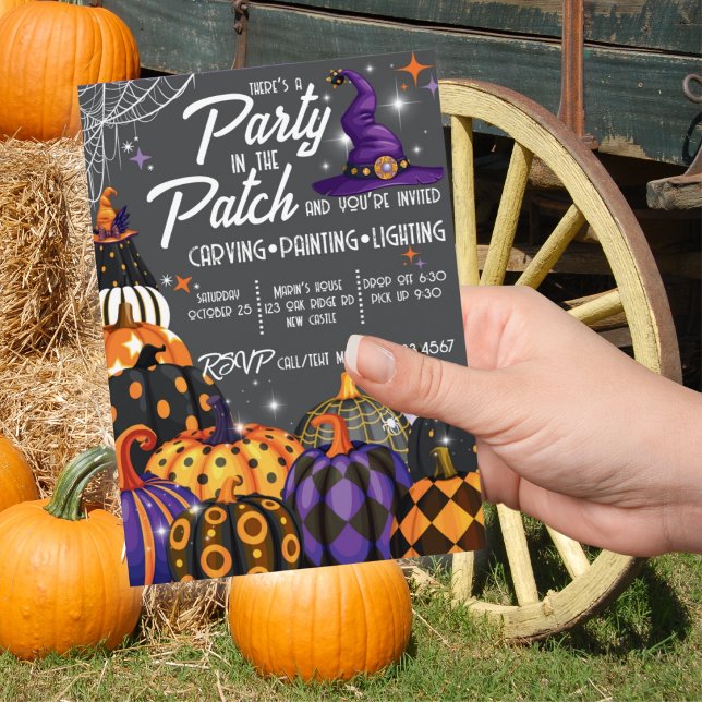 Pumpkin Patch Halloween Party Invitation (Creator Uploaded)