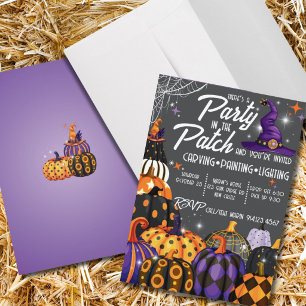 Pumpkin Patch Halloween Party Invitation