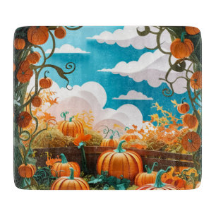 Pumpkin Patch Harvest Cutting Board