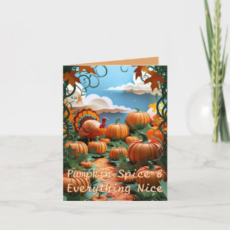 Pumpkin Patch Harvest Holiday Card