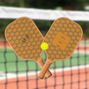 Pumpkin Patch Harvest Thanksgiving Personalise Pickleball Paddle