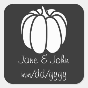 Pumpkin Patch in Black Sticker