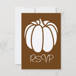 Pumpkin Patch in Chocolate RSVP Card