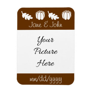 Pumpkin Patch in Chocolate Save-the-Date Magnet