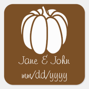 Pumpkin Patch in Chocolate Sticker
