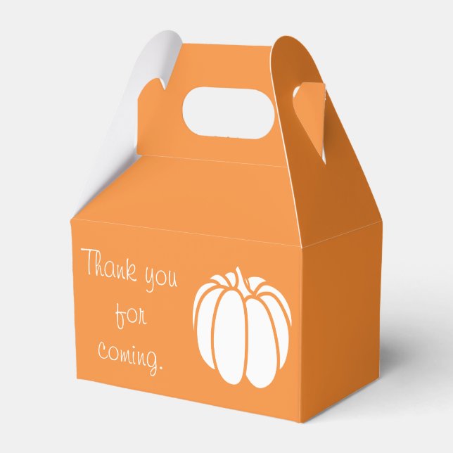 Pumpkin Patch in Orange Favour Box (Front Side)