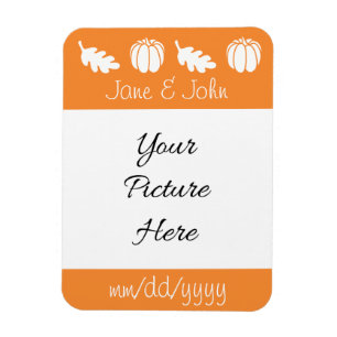Pumpkin Patch in Orange Save-the-Date Magnet