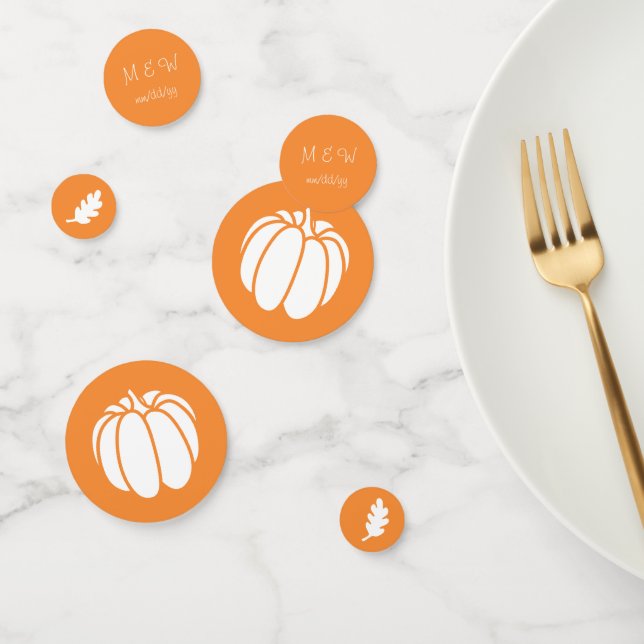 Pumpkin Patch in Orange Table Confetti (Group)