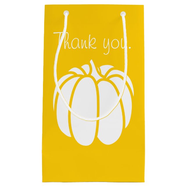 Pumpkin Patch in Yellow Gift Bag (Front)