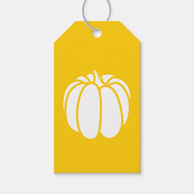 Pumpkin Patch in Yellow Gift Tag (Front)