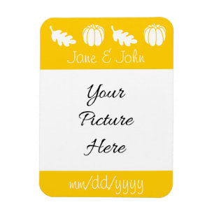 Pumpkin Patch in Yellow Save-the-Date Magnet