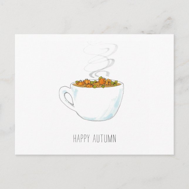 Pumpkin Patch Latte Greeting Card (Front)