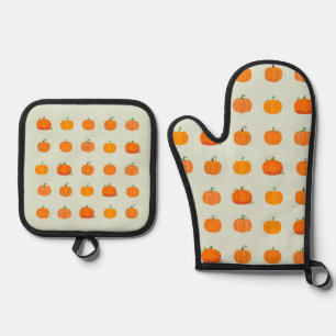 Pumpkin Patch Oven Mitt & Pot Holder Set