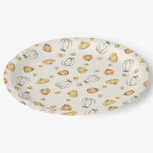 Pumpkin Patch Paper Party Plate