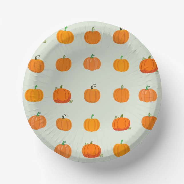 Pumpkin Patch Paper Plate (Front)