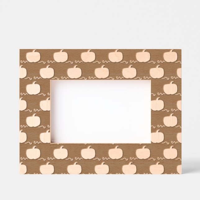 Pumpkin Patch Picture Frame (Brown & Orange) (Front)