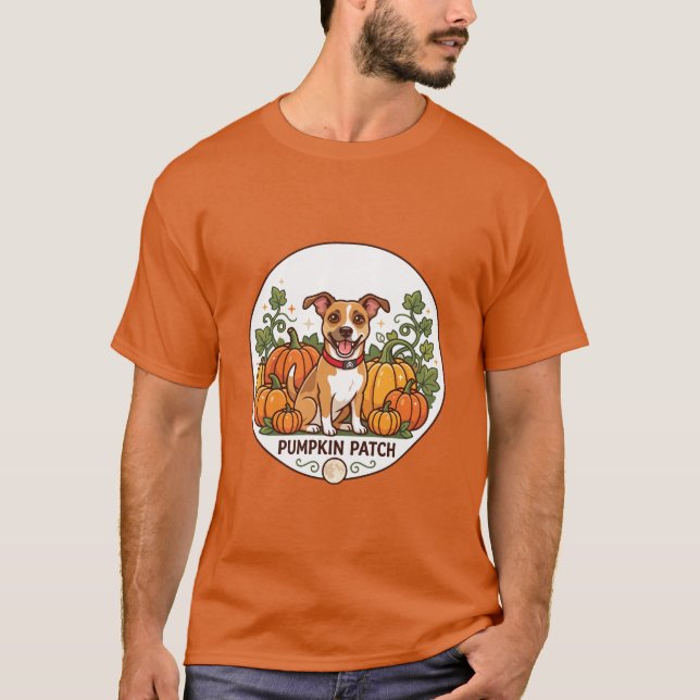 Pumpkin patch pooch t-shirt (Front)