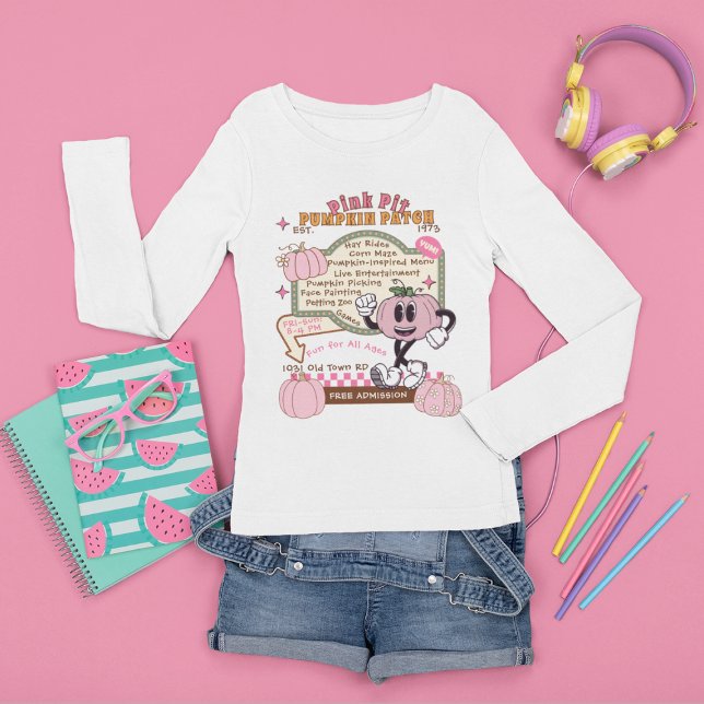 Pumpkin Patch Pumpkin Picking - Pink Pumpkin  (This item is for display purposes only to illustrate the design element. )