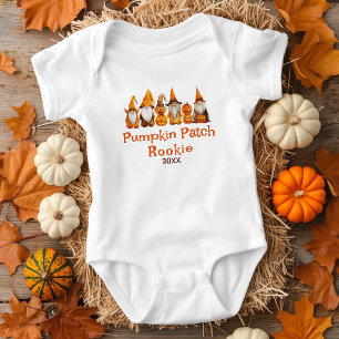Pumpkin Patch Rookie Gnomes Baby Bodysuit
