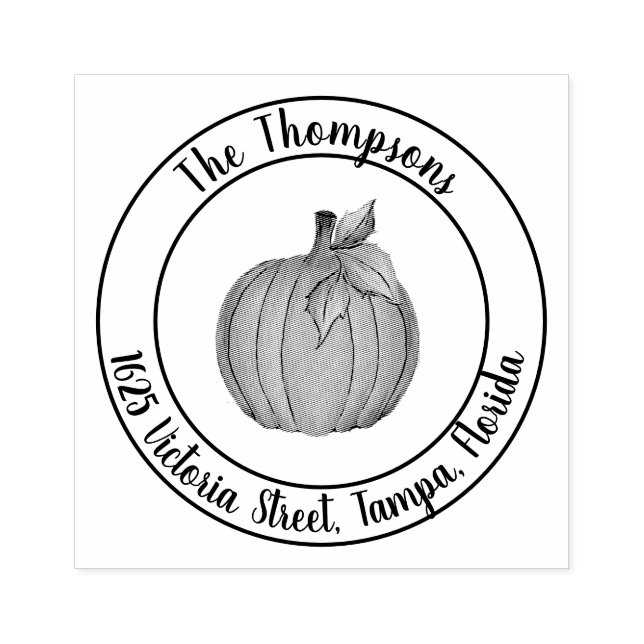 Pumpkin Patch Rubber Stamp (Imprint)