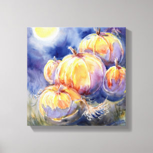 "Pumpkin Patch" Stretched Canvas Print