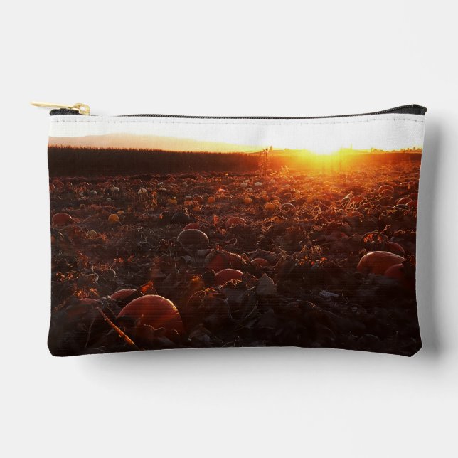Pumpkin Patch Sunset B Accessory Pouch (Front)