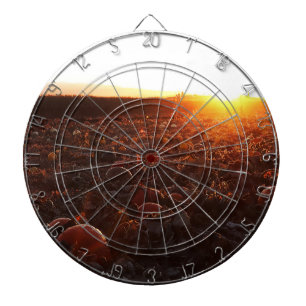 Pumpkin Patch Sunset B Dartboard