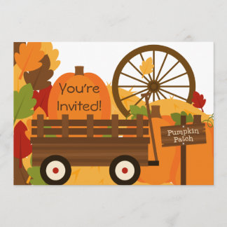Pumpkin Patch Thanksgiving Dinner Invitations