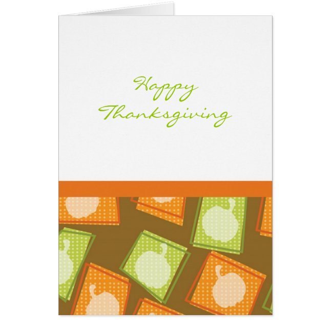 Pumpkin Patch Thanksgiving Greeting Cards (Front)