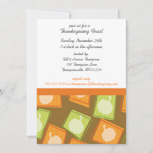 Pumpkin Patch Thanksgiving Party Invitations