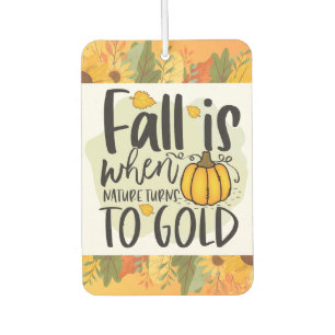 Pumpkin Patch Vibes Only Fall Autumn Thanksgiving Car Air Freshener