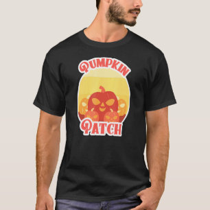 Pumpkin Patch Vintage Jack O Lanterns Halloween T-Shirt