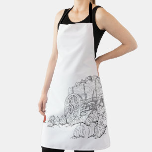 Pumpkin Patch Wagon Apron