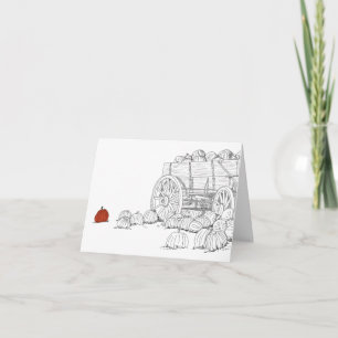 Pumpkin Patch Wagon Card