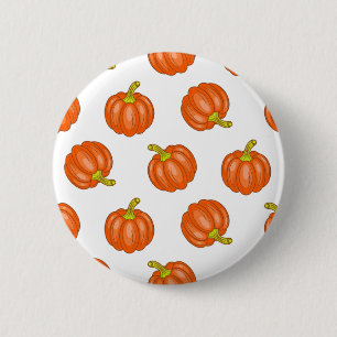 Pumpkin pattern 6 cm round badge