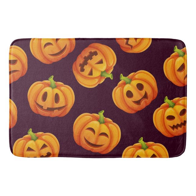 Pumpkin pattern bath mat (Front)