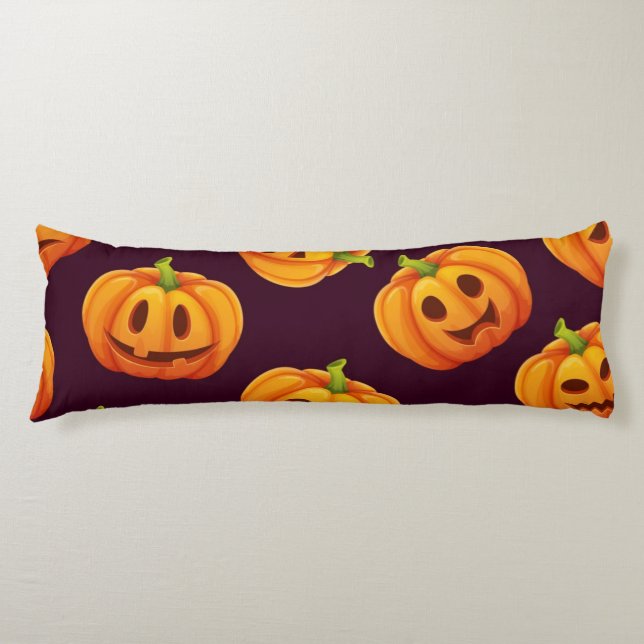 Pumpkin pattern body cushion (Front)