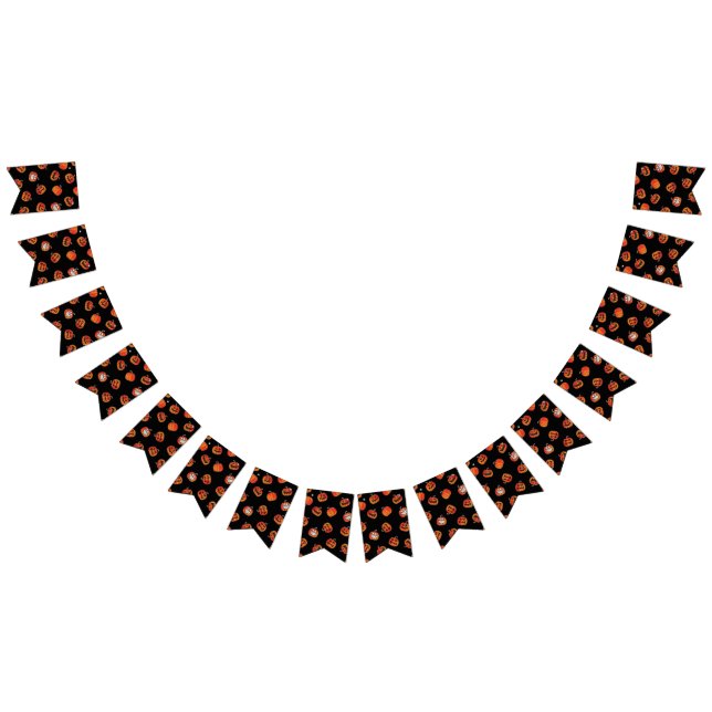 Pumpkin pattern bunting  (All)