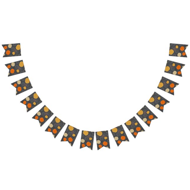 Pumpkin pattern bunting  (All)
