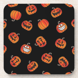 Pumpkin pattern coaster