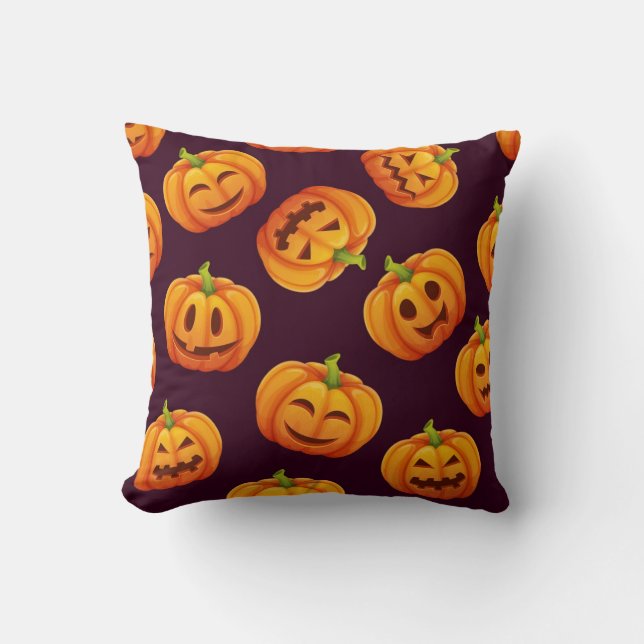 Pumpkin pattern cushion (Front)