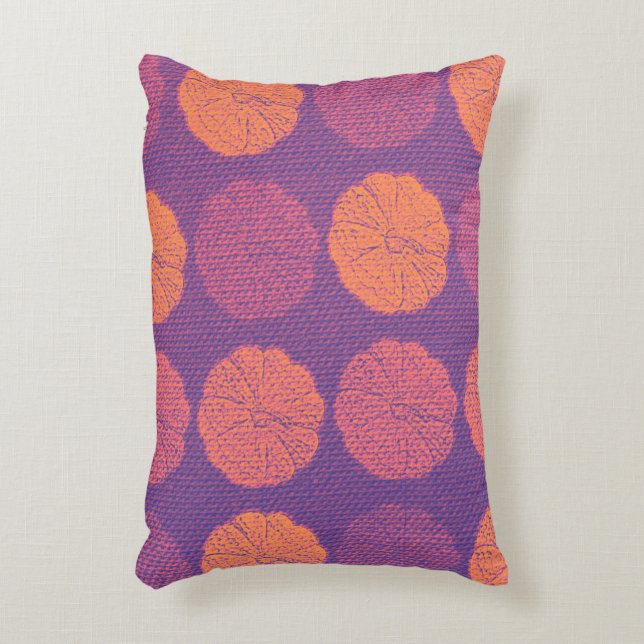 Pumpkin Pattern Decorative Cushion (Front(Vertical))